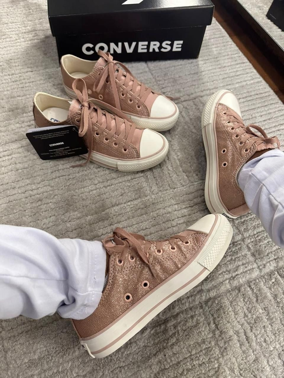 Tênis All Star Shine Rose Prime