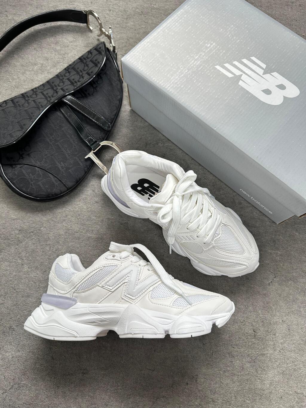 Tênis New Balance 9060 Branco Couro 100% Legítimo