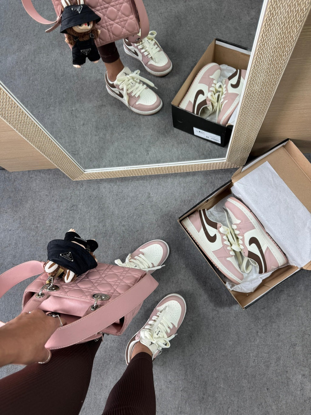 Tênis Nike Jordan Low 23 Creme Rose Prime