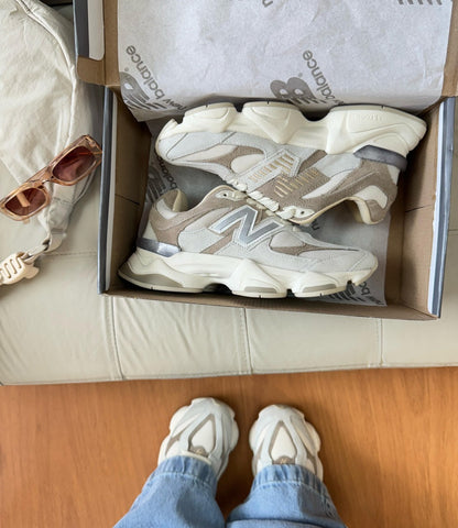 Tênis New Balance 9060 Off White Couro 100% Legítimo