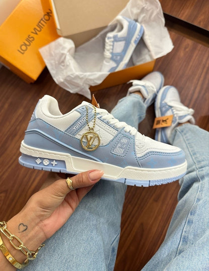 Tênis LV Azul Bebê Trainer Prime
