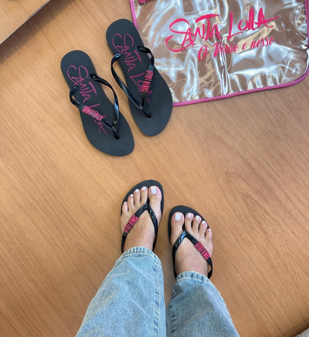 Kit Chinelo + Bolsa - Santa Lolla Verão