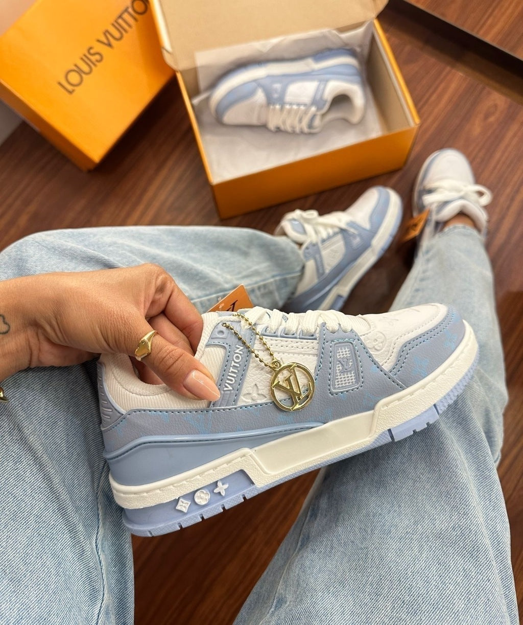 Tênis LV Azul Bebê Trainer Prime