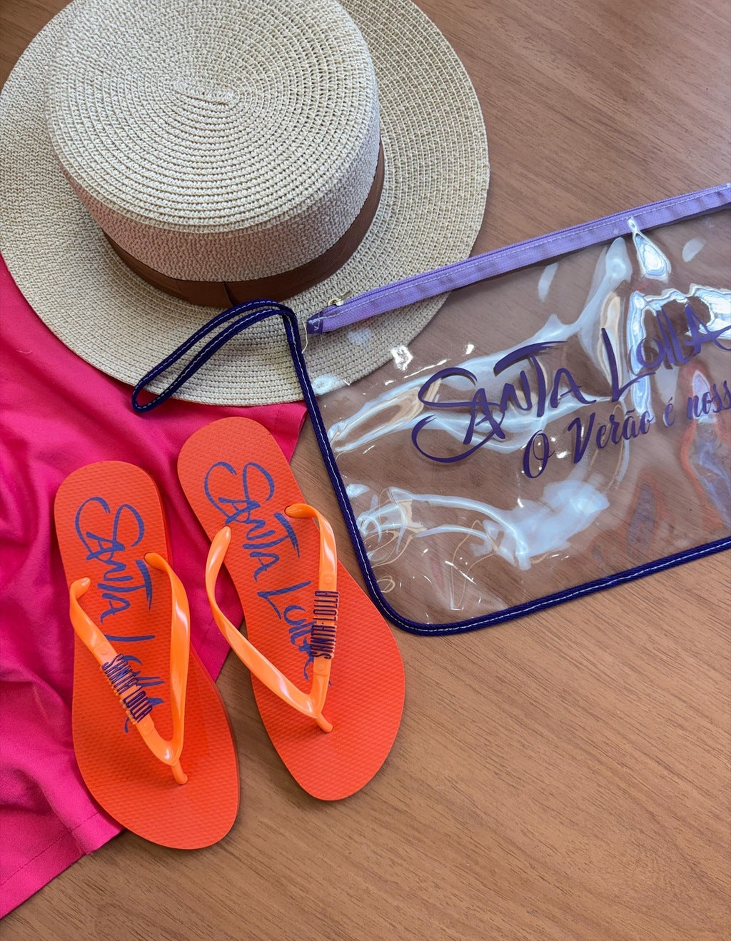 Kit Chinelo + Bolsa - Santa Lolla Verão