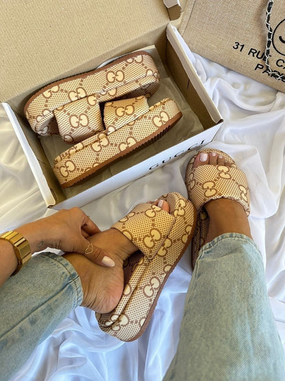 Slide Gucci Plataforma Confort - Luxo