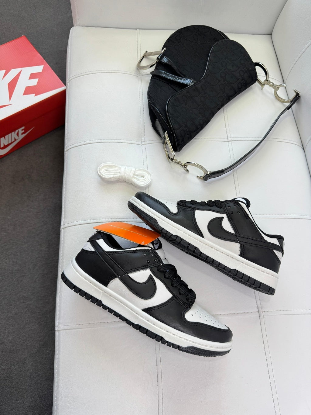 Tênis Nike Dunk Low Panda Couro Vegano