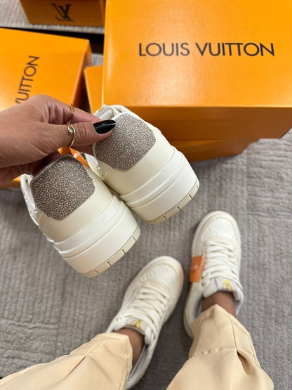 Tênis Louis Vuitton Branco Plataforma