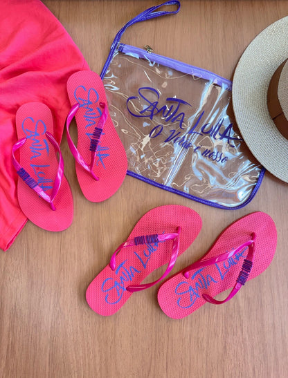 Kit Chinelo + Bolsa - Santa Lolla Verão