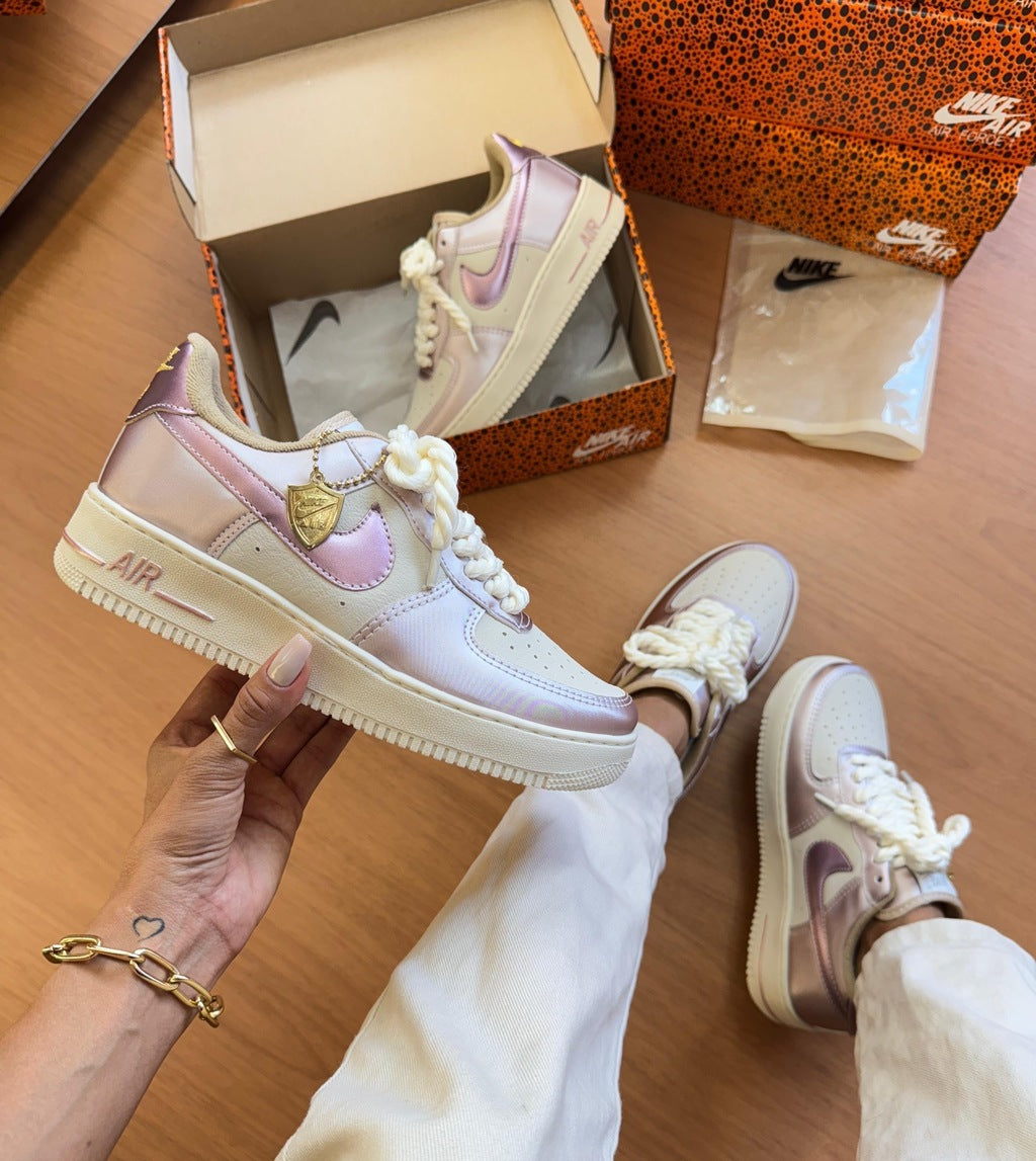 Tênis Nike Air Force Metalizado Luxo