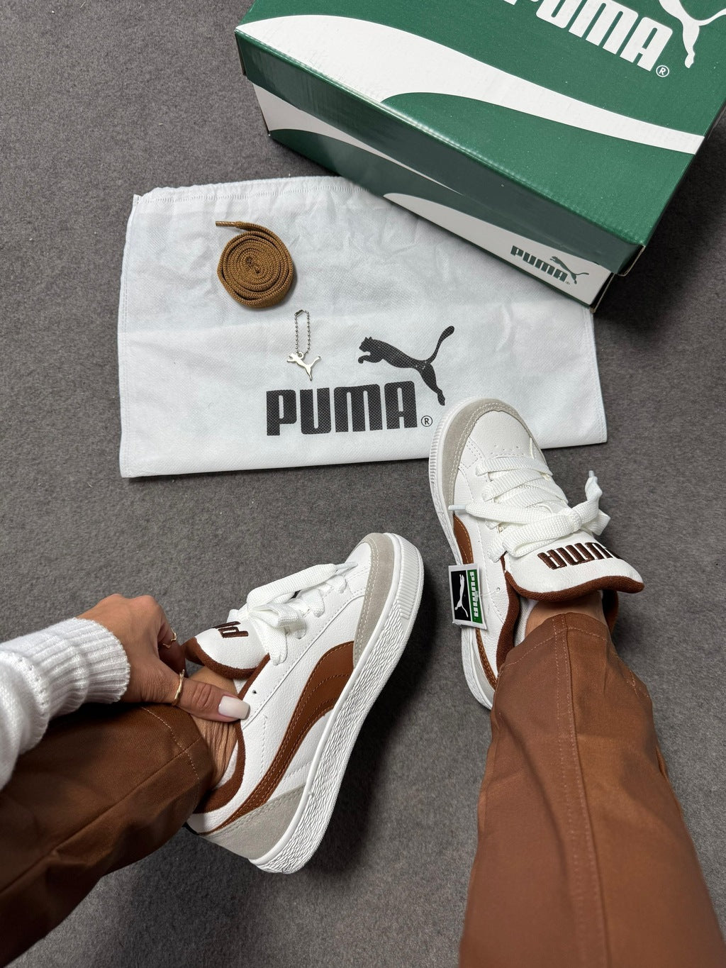 Tênis Puma Park White Coffee Prime