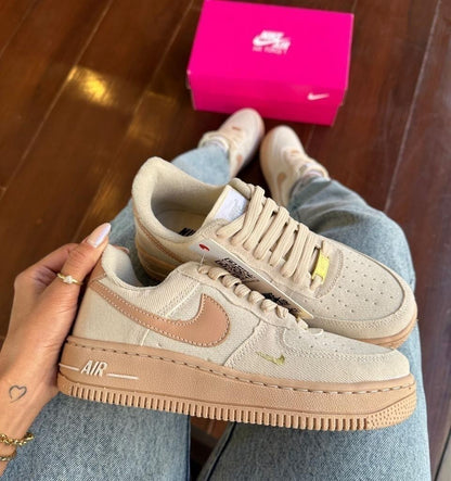 Tênis Nike Air Force Jeans Rose Premium