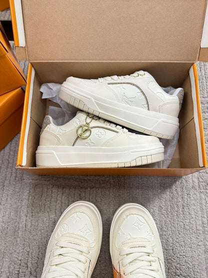 Tênis Louis Vuitton Branco Plataforma