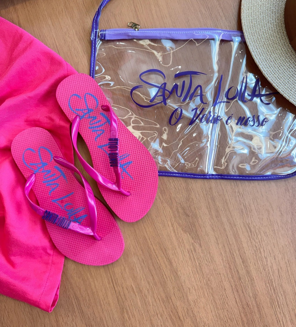 Kit Chinelo + Bolsa - Santa Lolla Verão