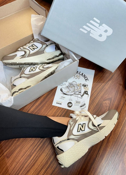 Tênis New Balance 530 Bege Marrom Retrô Luxo