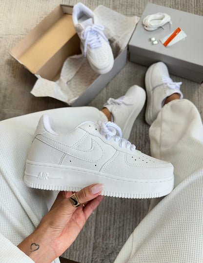 Tênis Nike Air Force Branco Cordão Luxo
