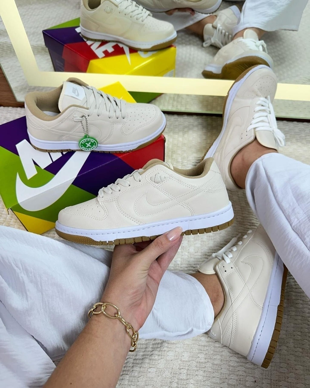 Tênis Nike Dunk Low Bege Prime