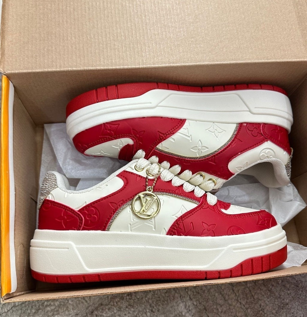 Tênis Louis Vuitton Branco Plataforma
