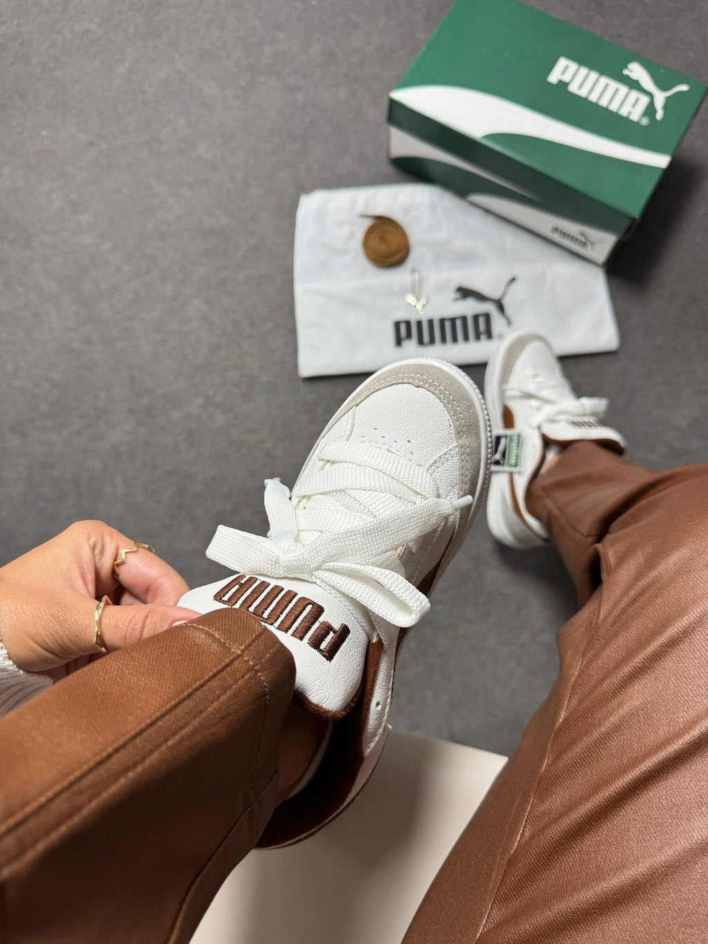 Tênis Puma Park White Coffee Prime