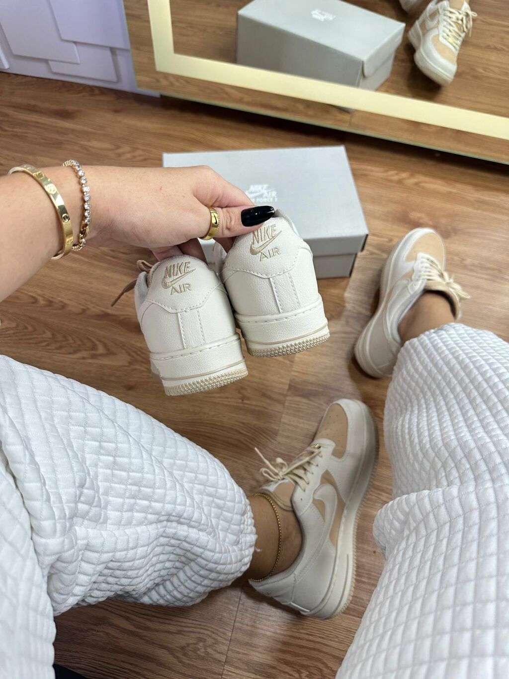 Tênis Nike Air Force Baunilha Caramelo Prime