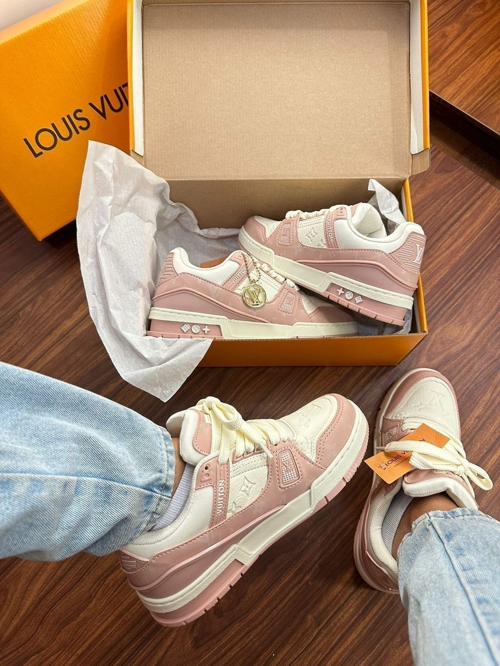 Tênis LV Azul Bebê Trainer Prime